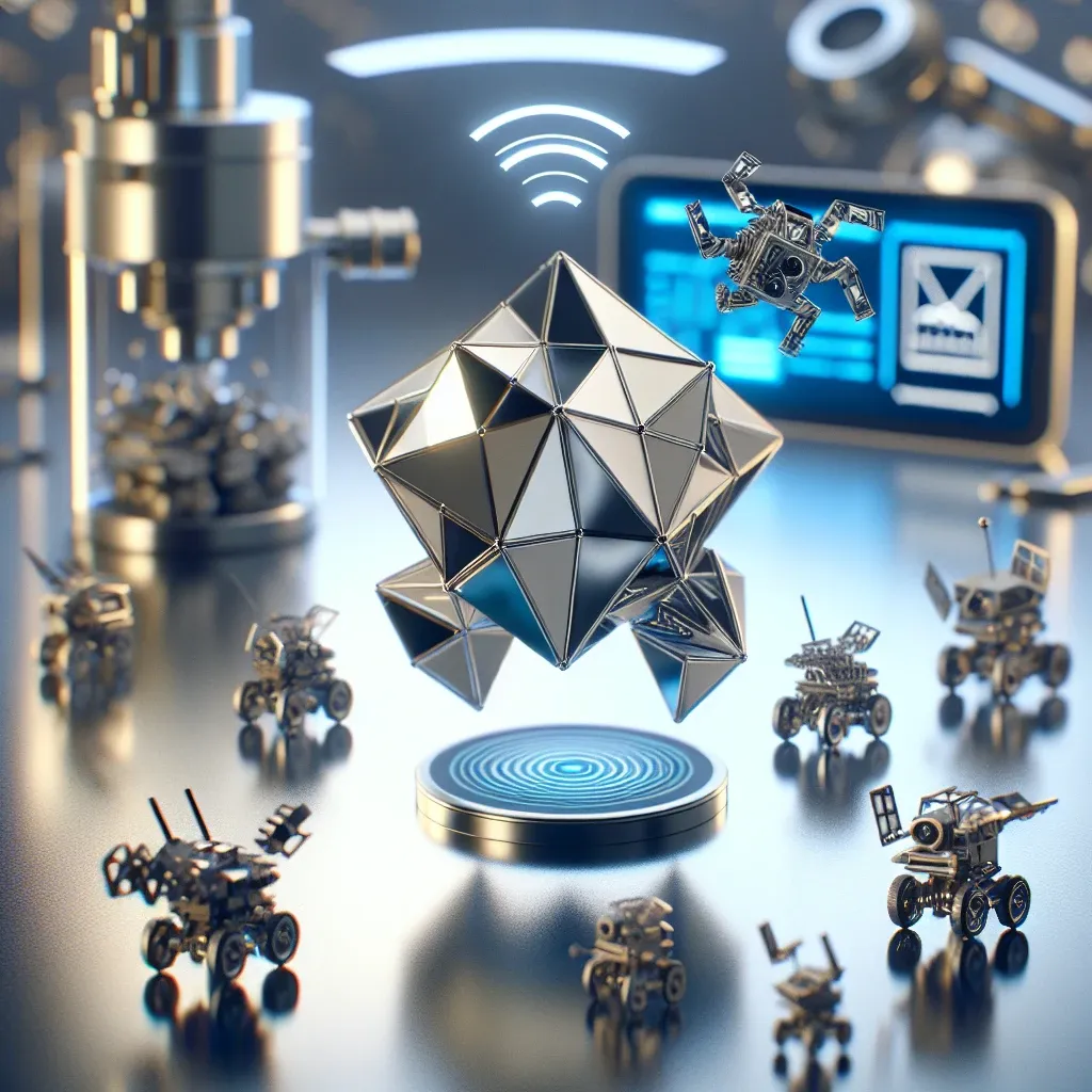 "Microbots inalámbricos con diseño de origami, mostrando su capacidad de transformación y versatilidad en aplicaciones tecnológicas innovadoras."